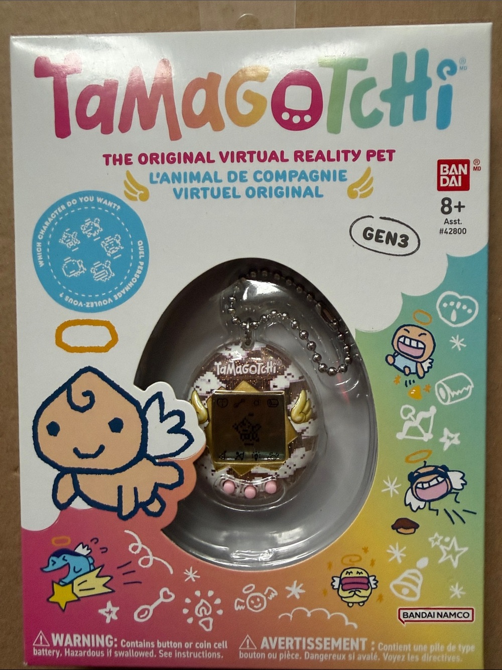 Tamagotchi Gen3 Virtual Pet - Pink & Gold Egg